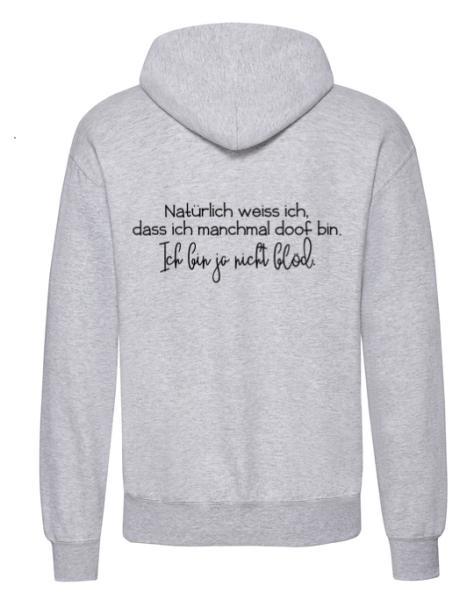 ich bin ja nicht blöd